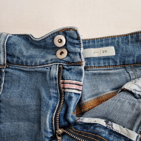 Anthropologie Pilco Hi Rise Pintucked Denim Shorts Size 29 - Picture 8 of 12